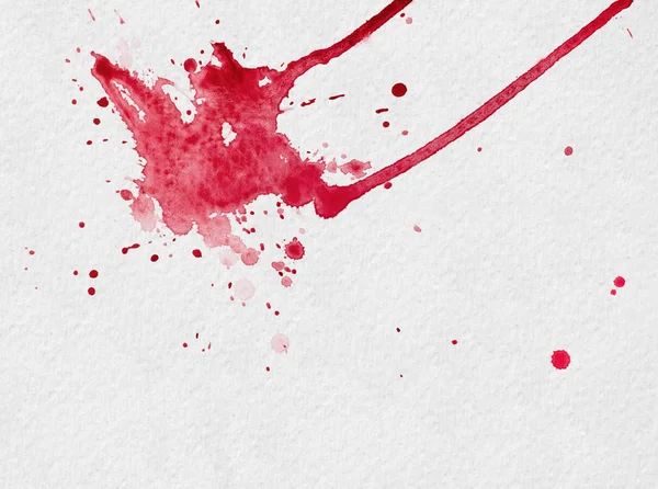 Illustration d'été aquarelle rouge blot — Photo