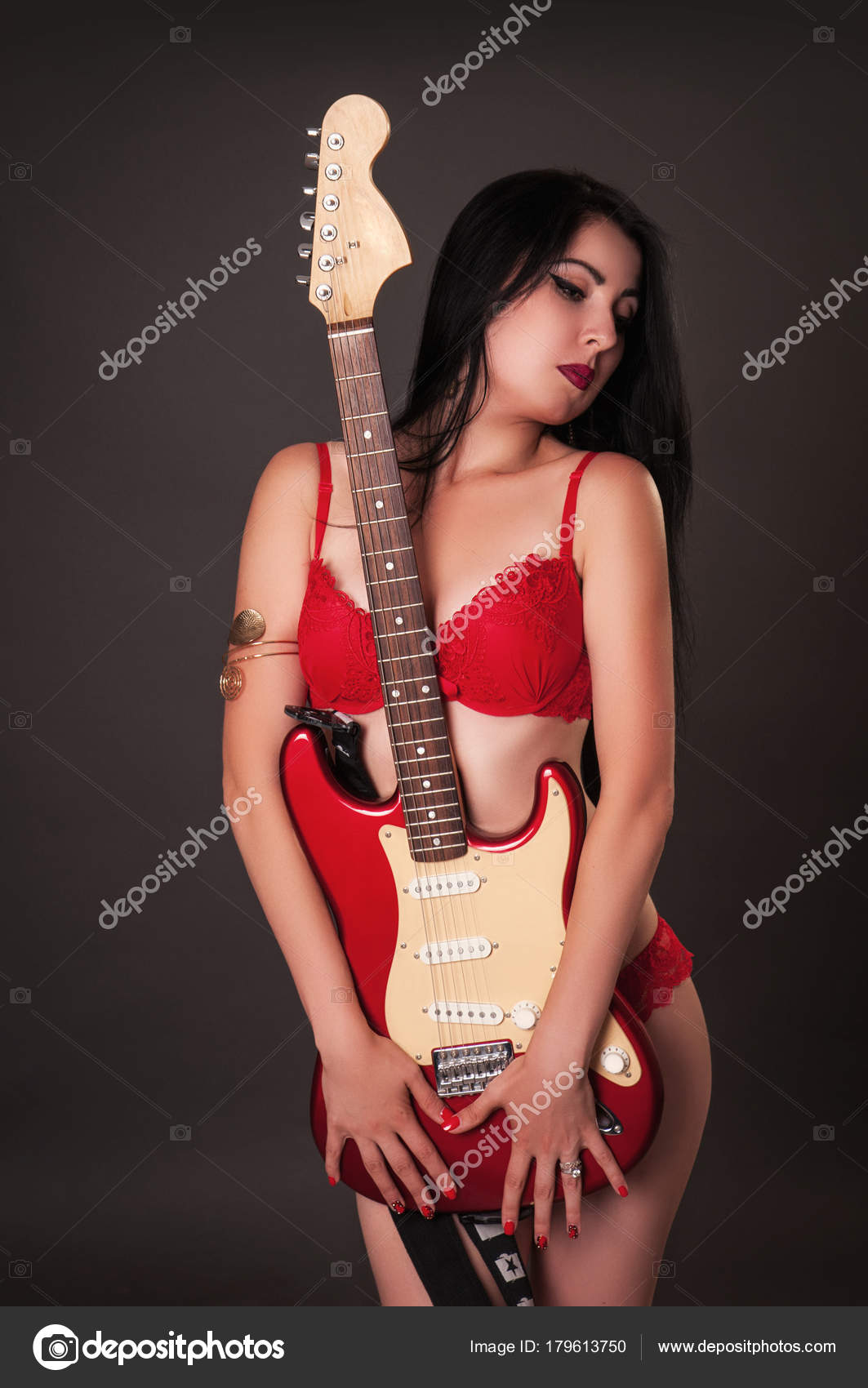 girl guitar lingerie Girl guitar lingerie