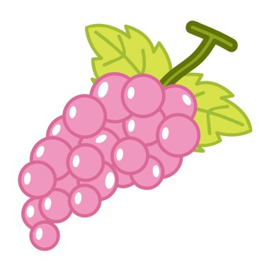 meyve üzüm izole illüstrasyon