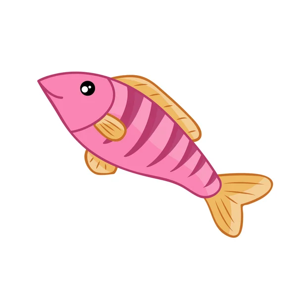 Fiskeisoleret illustration – Stock-vektor