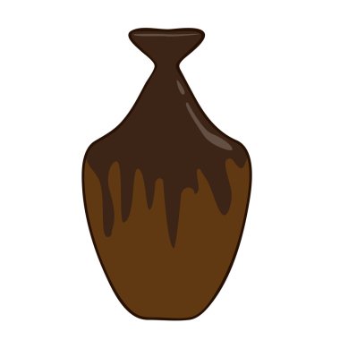 Kil pot izole illüstrasyon