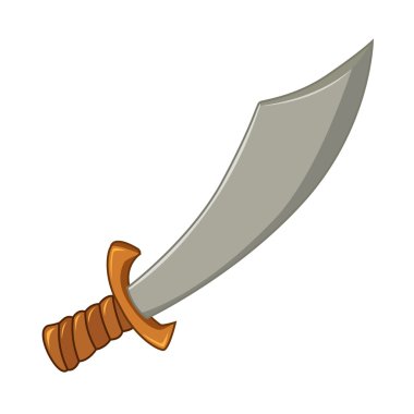 kılıç izole illüstrasyon