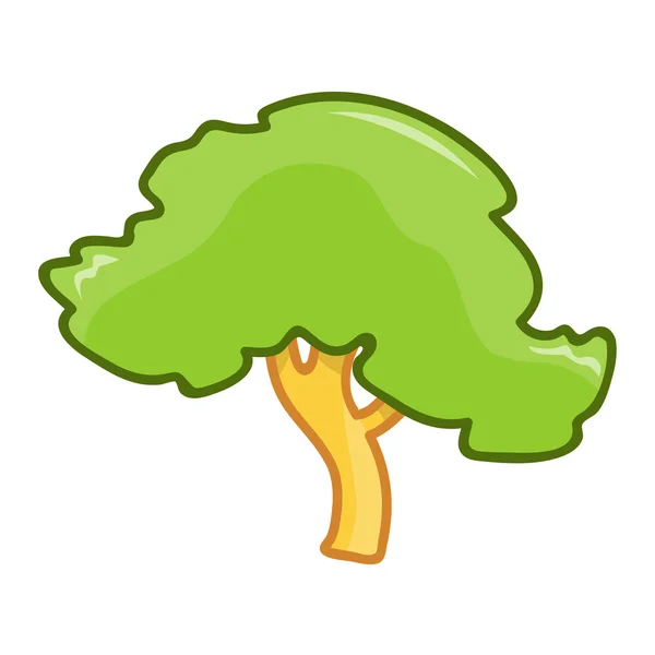 Baum isolierte Illustration — Stockvektor