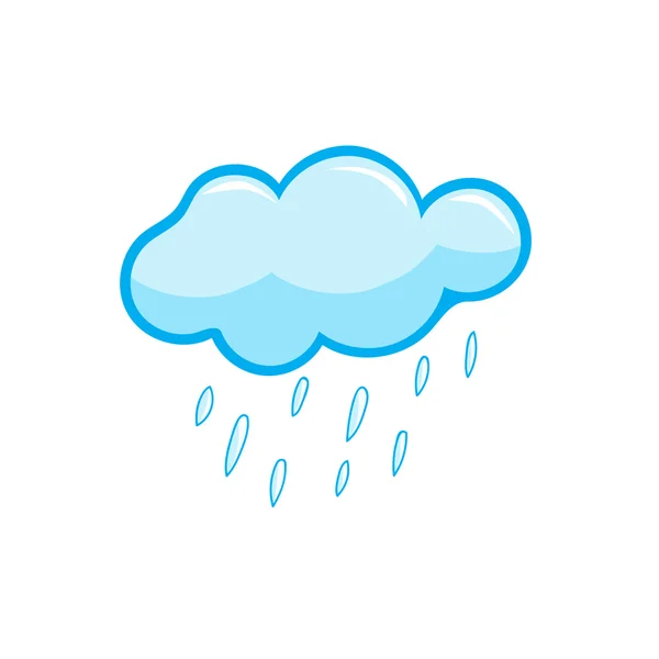Chmura deszcz ikona — Wektor stockowy