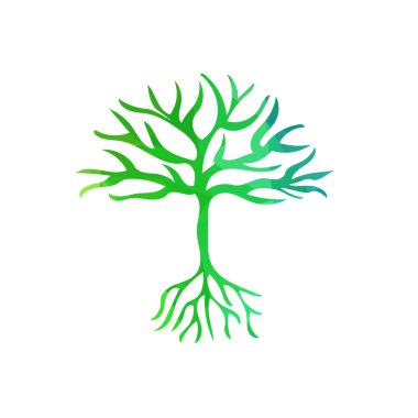 soyut ağaç çokgen