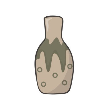 Kil pot izole illüstrasyon