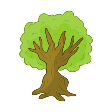 illüstrasyon izole ağaç