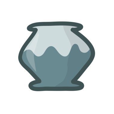 izole vazo illüstrasyon