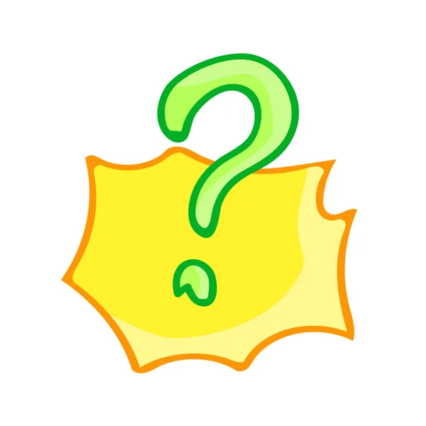 Question mark on white background — Stock Vector