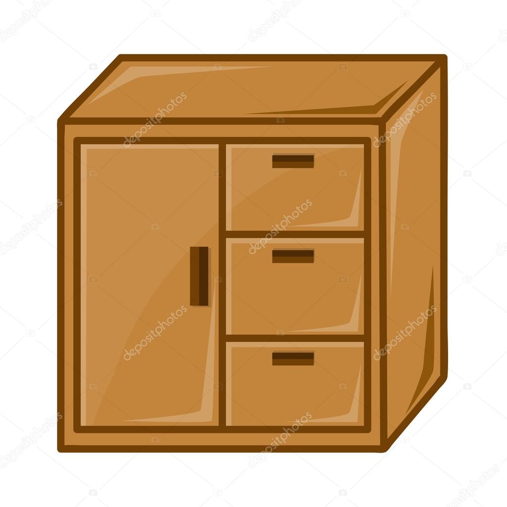 cabinet isolated illustration