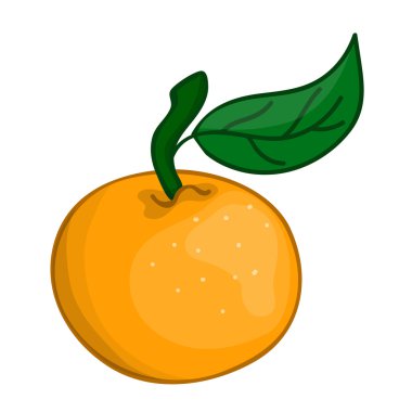 Turuncu izole illüstrasyon