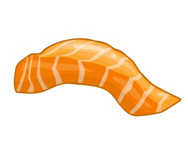 Balık biftek somon izole şekil