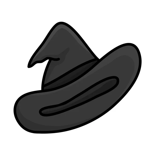 Εικονογράφηση καπέλο απομονωθεί μάγισσα — Διανυσματικό Αρχείο