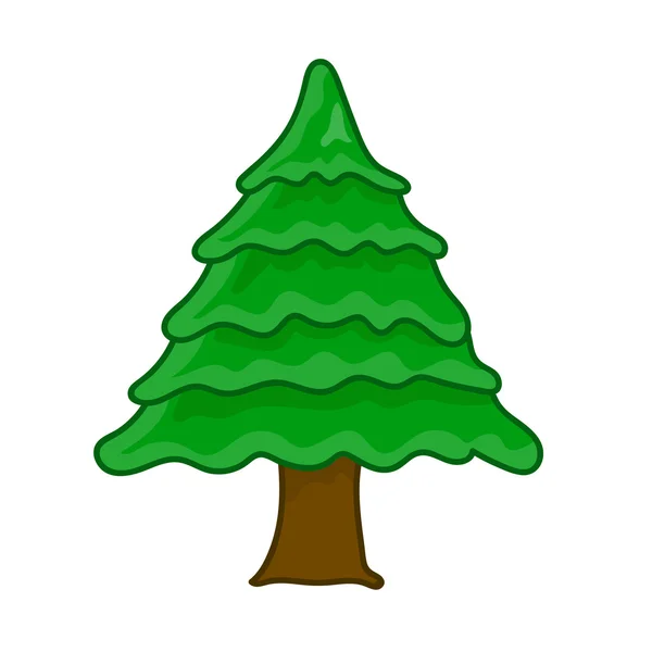Christmas tree isolated illustration — Stock Vector