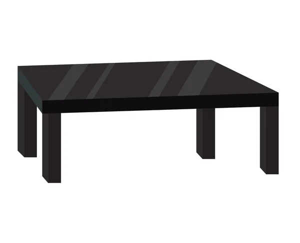 Fából készült asztal elszigetelt illusztráció — Stock Vector