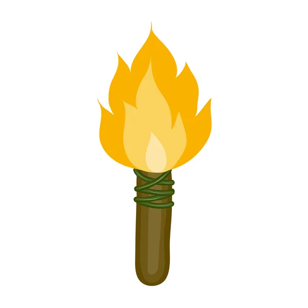 Torch isolated illustration — Stock Vector