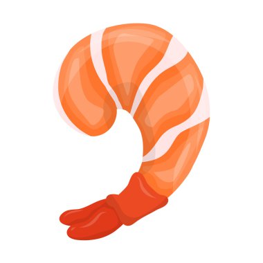 Karides illüstrasyon izole