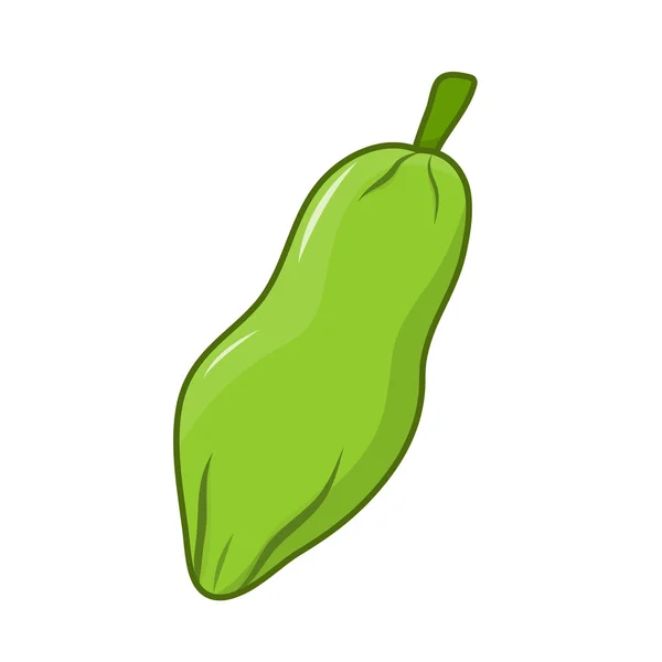 Ilustracja na białym tle papaja — Wektor stockowy