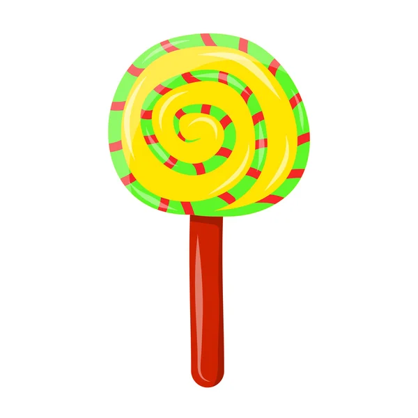 Striped candy isolated illustration — Stock Vector