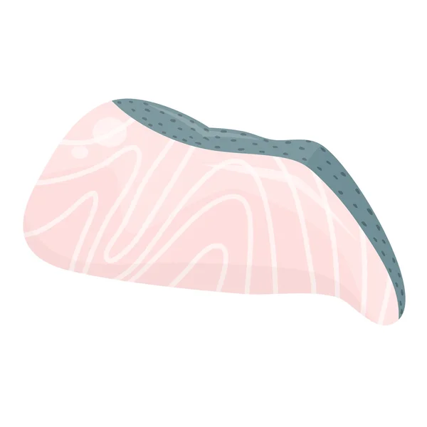 Bife de peixe ilustração isolada —  Vetores de Stock