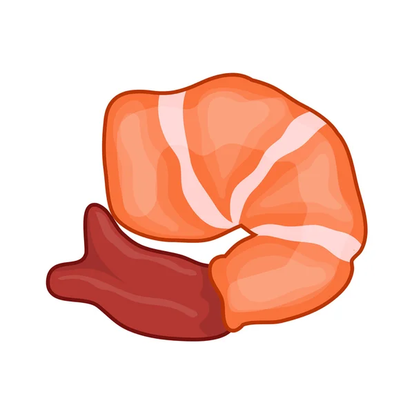 Shrimp isolated illustration — Stock Vector