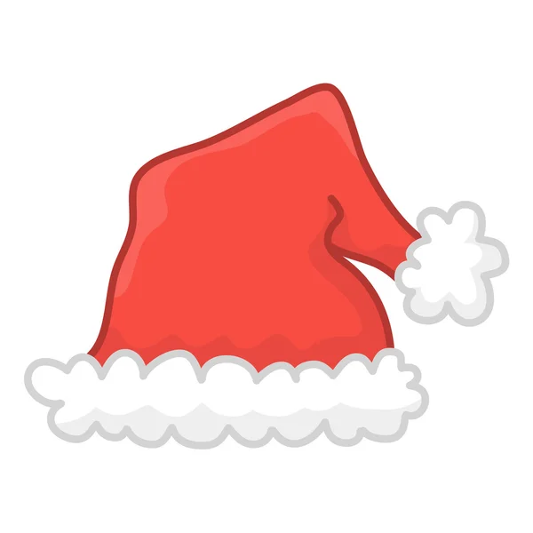 Santa hatt isolerade illustration — Stock vektor