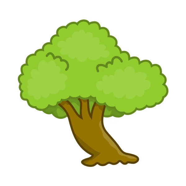 Albero isolato illustrazione — Vettoriale Stock