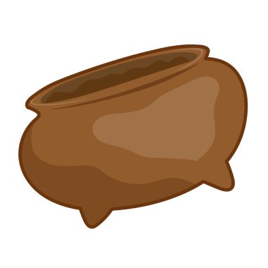 Kil pot izole illüstrasyon