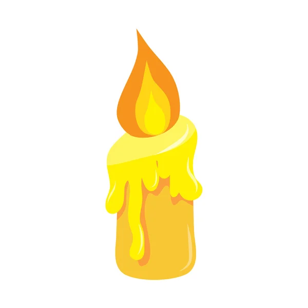 Kerze isolierte Illustration — Stockvektor