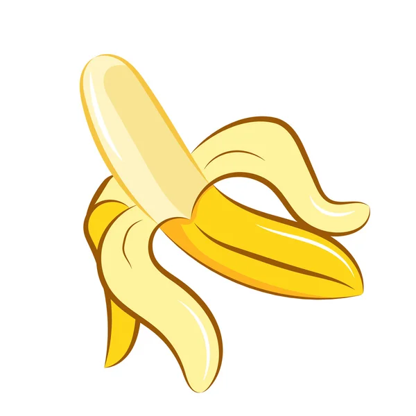 Ilustracja obranych bananów na białym tle — Wektor stockowy