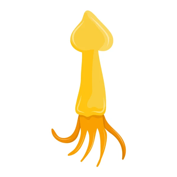 Squid isolerade illustration — Stock vektor