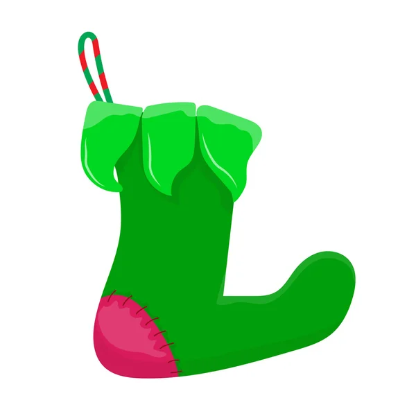 圣诞节袜子孤立图 — 图库矢量图片