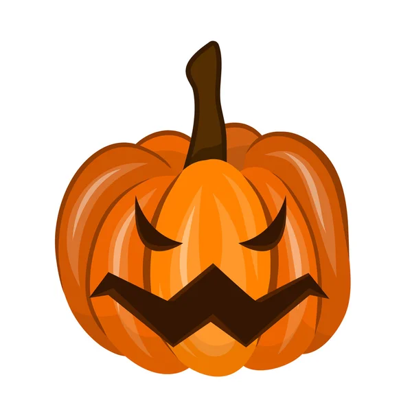 Halloween zucca Isolato illustrazione — Vettoriale Stock