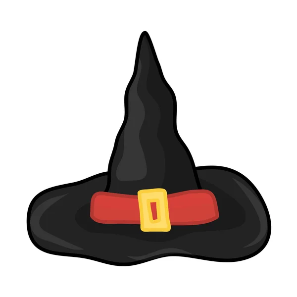 Chapéu de bruxa ilustração isolada —  Vetores de Stock