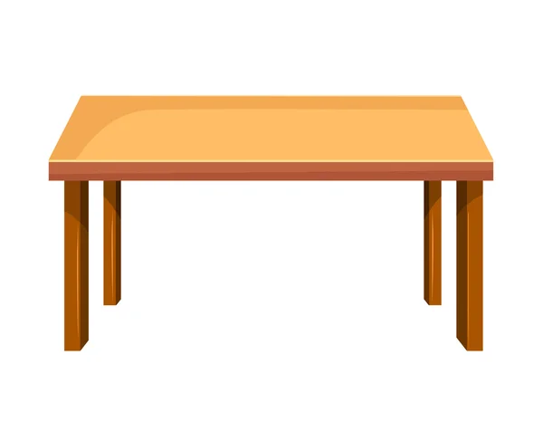 Wooden table isolated illustration — Stock Vector