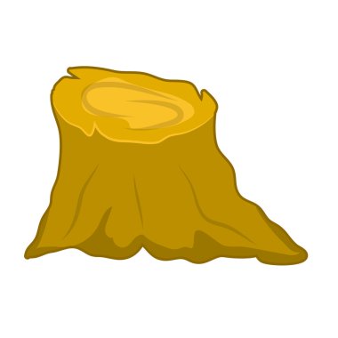 büyük ağaç güdük kökleri ile 