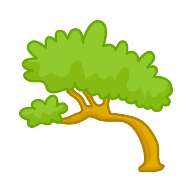illüstrasyon izole ağaç