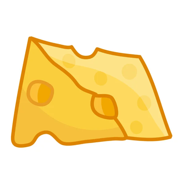 Ilustração isolada de queijo — Vetor de Stock