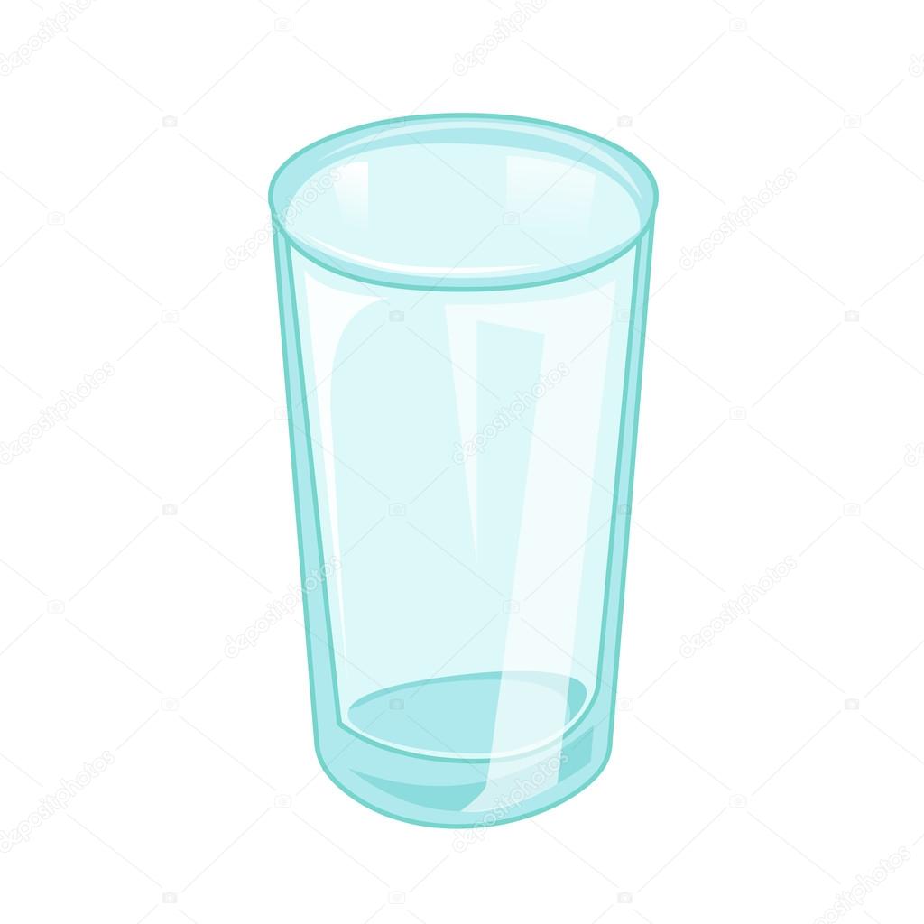 Glass cup cartoon stock vector. Illustration of empty - 145806462