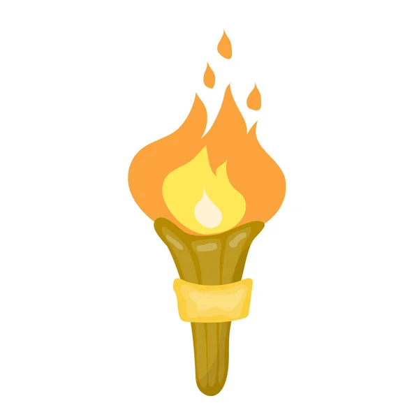 Torch isolated illustration — Stock Vector