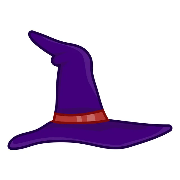 Иллюстрация в шляпе ведьмы — стоковый вектор