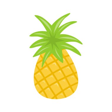 İzole ananas illüstrasyon