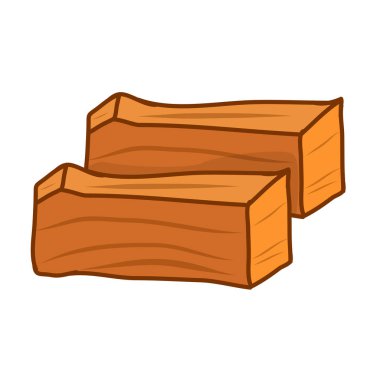 ahşap plakalar izole illüstrasyon