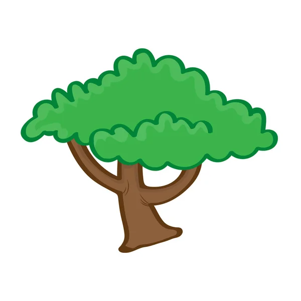 Δέντρο απομονωθεί εικονογράφηση — Διανυσματικό Αρχείο