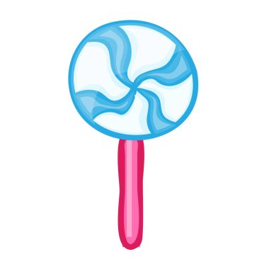 Çizgili şeker izole illüstrasyon