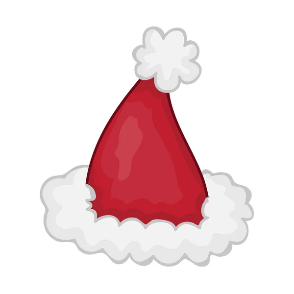 Chapeau Santa illustration isolée — Image vectorielle