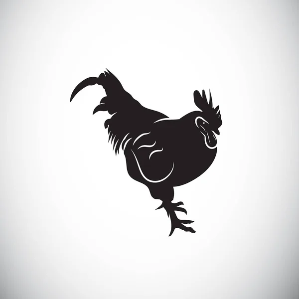 Chicken icon silhouette — Stock Vector
