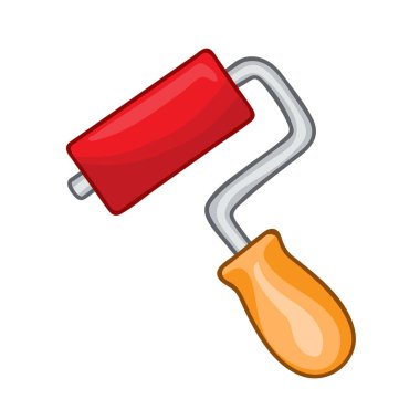 boya silindiri izole illüstrasyon