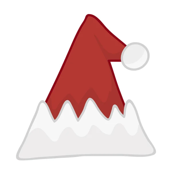 Santa hatt isolerade illustration — Stock vektor