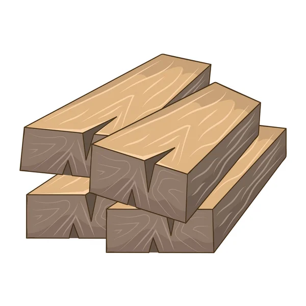 Tablones de madera ilustración aislada — Vector de stock